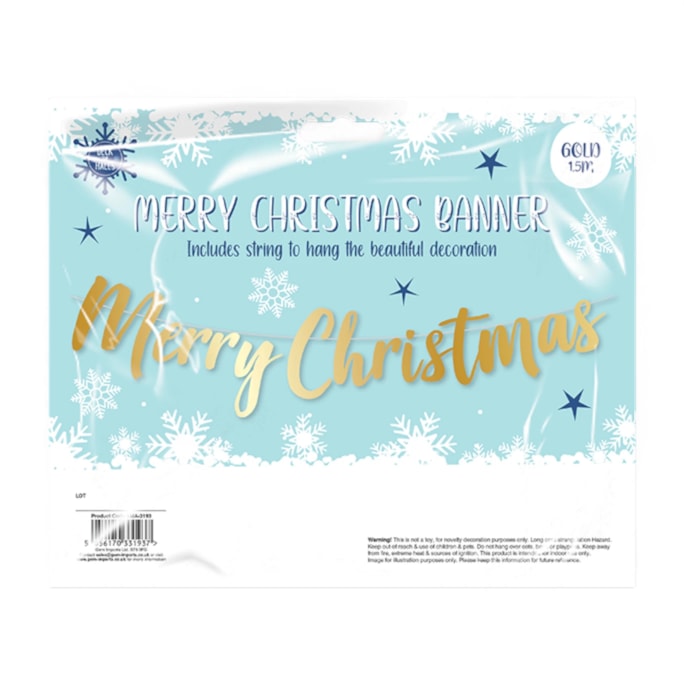 Wholesale Merry Christmas Banner | Wholesale Direct