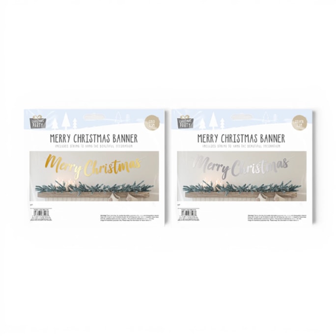Wholesale Merry Christmas Banner | Wholesale Direct