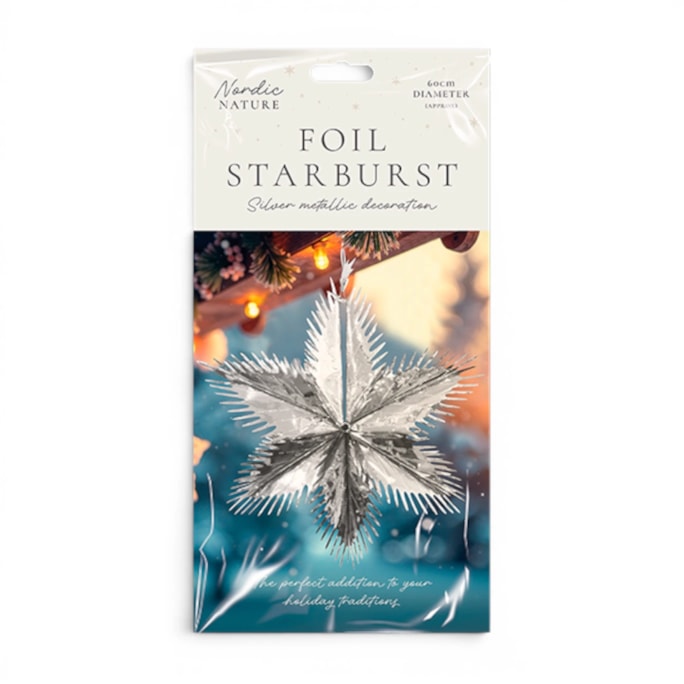 Wholesale Silver Foil Starburst | Wholesale Direct