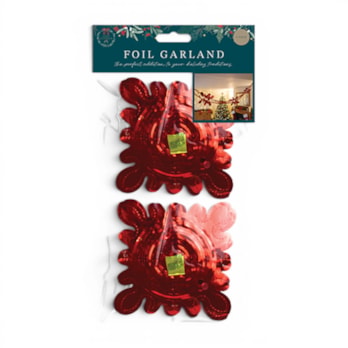 Wholesale Red Foil Garland - 2 Pack | Wholesale Direct