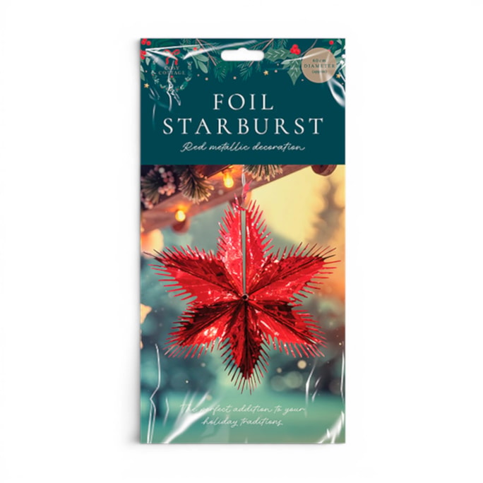 Wholesale Red Foil Starburst | Wholesale Direct