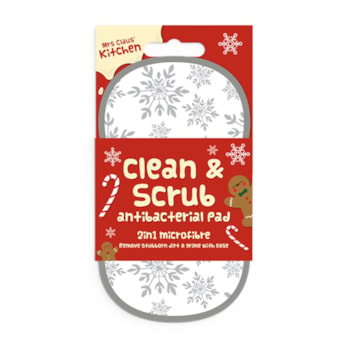 Wholesale Christmas 2 in 1 Scrubbing Pad | Wholesale Direct