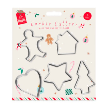 Wholesale Xmas Cookie Cutters 5 Pack | Wholesale Direct