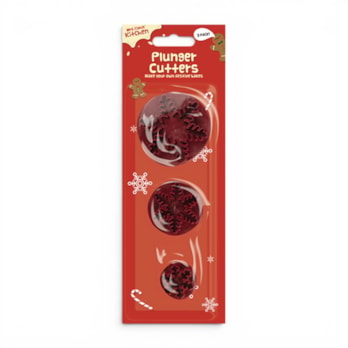 Wholesale Xmas Plunger Cutters 3 Pack | Wholesale Direct