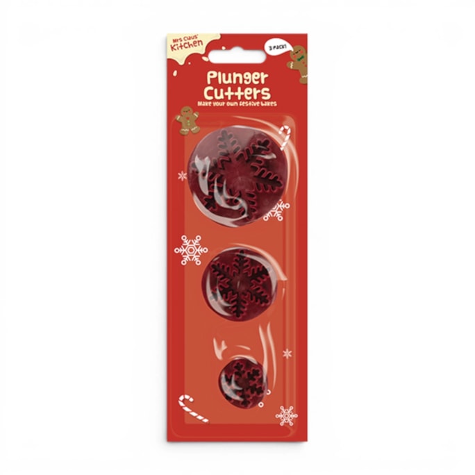 Wholesale Xmas Plunger Cutters 3 Pack | Wholesale Direct