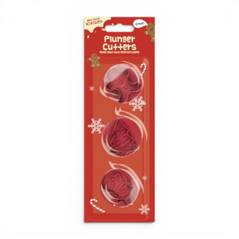 Wholesale Xmas Plunger Cutters 3 Pack | Wholesale Direct