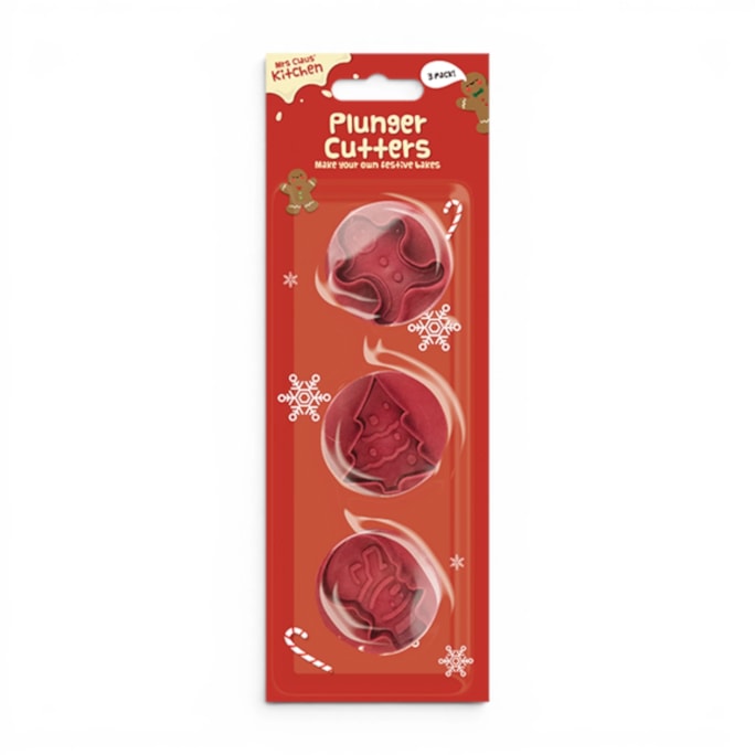 Wholesale Xmas Plunger Cutters 3 Pack | Wholesale Direct