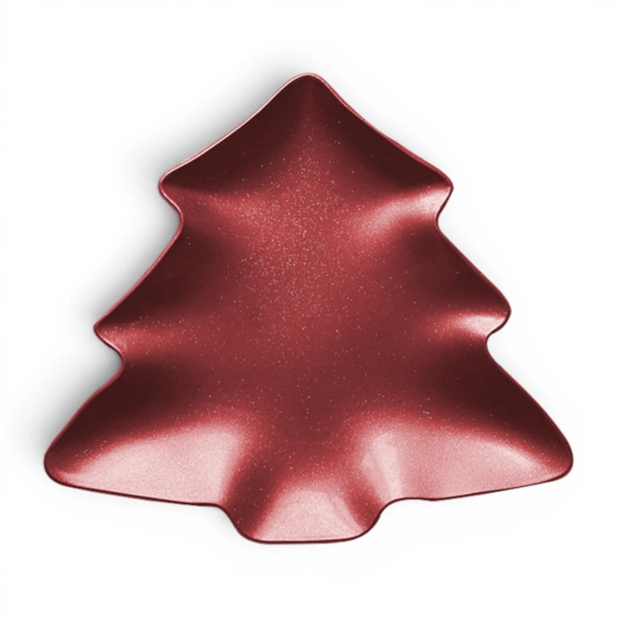 Wholesale Glitter Christmas Tree Plate | Wholesale Direct