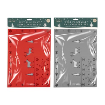 Wholesale Felt Placemat & Coaster Set 8 Pack | Wholesale Direct