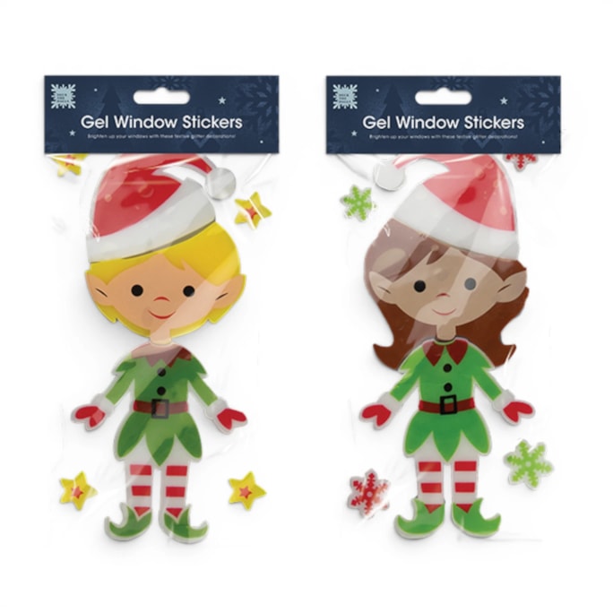 Wholesale Christmas Elf Gel Window Sticker | Wholesale Direct