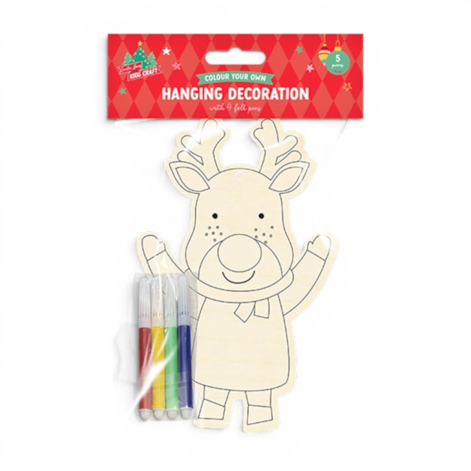 Wholesale Colour Your Own Christmas Hanging Decoration | Wholesale Direct