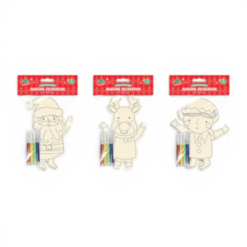 Wholesale Colour Your Own Christmas Hanging Decoration | Wholesale Direct Wholesale Colour Your Own Christmas Hanging Decoration | Wholesale Direct
