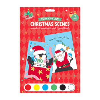 Wholesale Christmas Paint By Numbers 2pk | Wholesale Direct