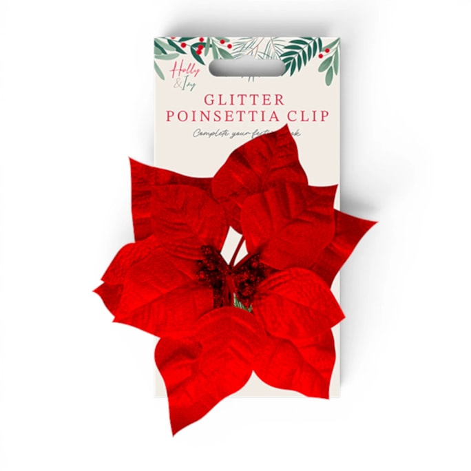 Wholesale Poinsettia Clip | Wholesale Direct Wholesale Poinsettia Clip | Wholesale Direct