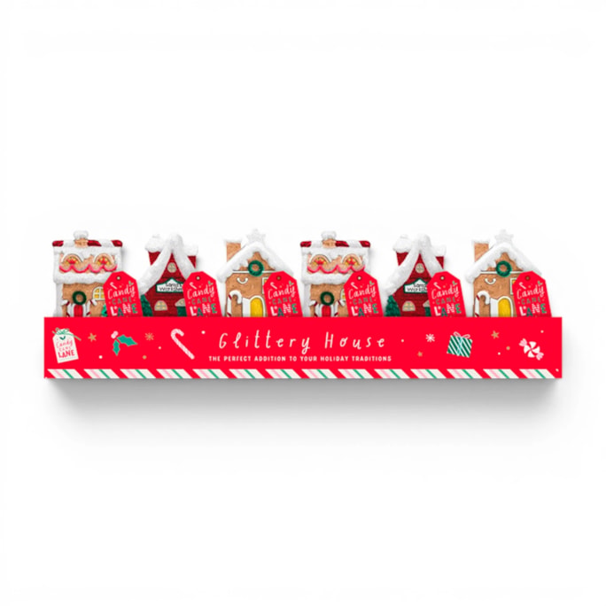 Wholesale Glittery House Ornaments CDU | Wholesale Direct