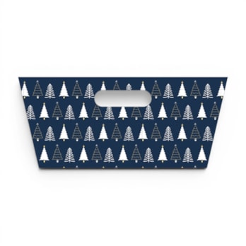 Wholesale Rectangle Printed Hamper Tray With Foil 30cm x 23cm x 13cm | Wholesale Direct