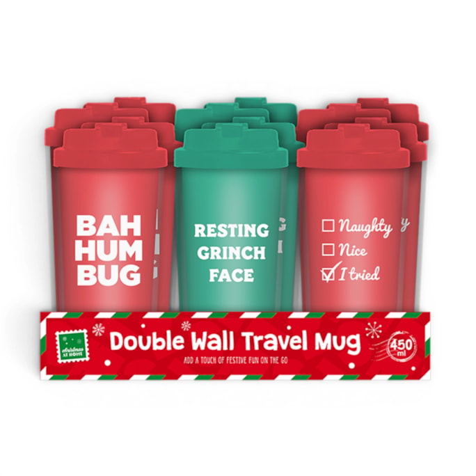 Wholesale Xmas Travel Cup CDU | Wholesale Direct