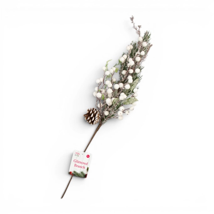 Wholesale Artificial Decorative Glittered Branch 65cm | Wholesale Direct Wholesale Artificial Decorative Glittered Branch 65cm | Wholesale Direct