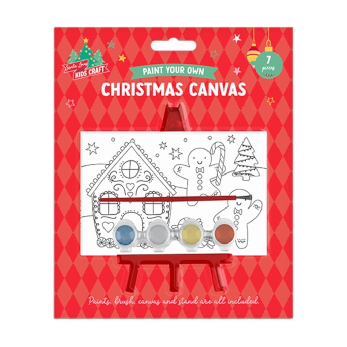 Wholesale Paint Your Own Christmas Canvas with Stand | Wholesale Direct