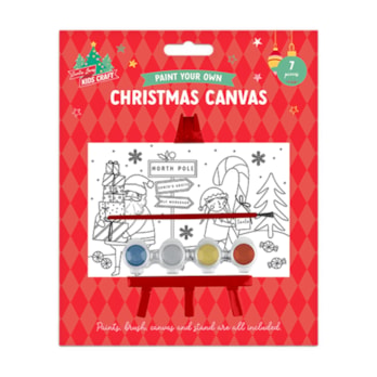 Wholesale Paint Your Own Christmas Canvas with Stand | Wholesale Direct