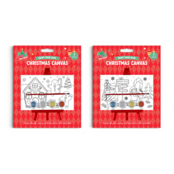 Wholesale Paint Your Own Christmas Canvas with Stand | Wholesale Direct