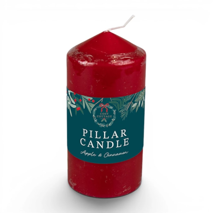 Wholesale Apple & Cinnamon Pillar Candle 230g | Wholesale Direct Wholesale Apple & Cinnamon Pillar Candle 230g | Wholesale Direct