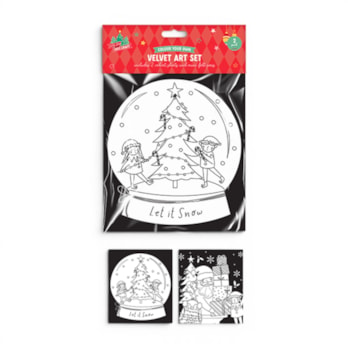 Wholesale Christmas Velvet Colouring Set 2pk | Wholesale Direct
