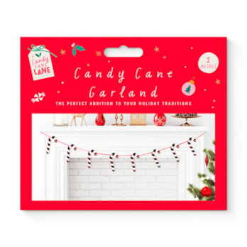 Wholesale Foiled Candy Cane Garland 2m | Wholesale Direct