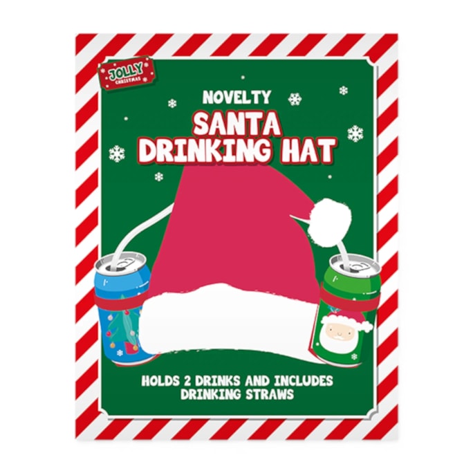 Wholesale Novelty Santa Drinking Hat | Wholesale Direct