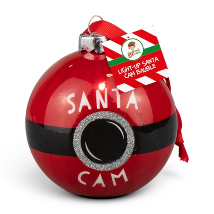 Wholesale Light-Up Santa Cam Bauble | Wholesale Direct