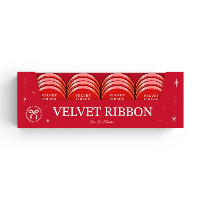 Wholesale Velvet Ribbon 5m x 25mm CDU | Wholesale Direct