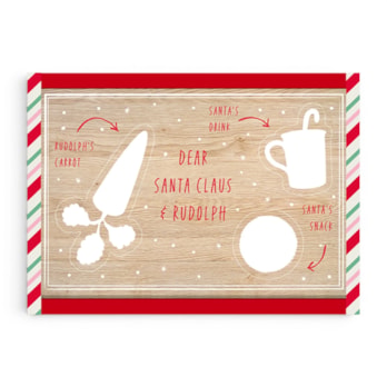 Wholesale Wooden 'Snacks For Santa' Board 20cm x 30cm | Wholesale Direct