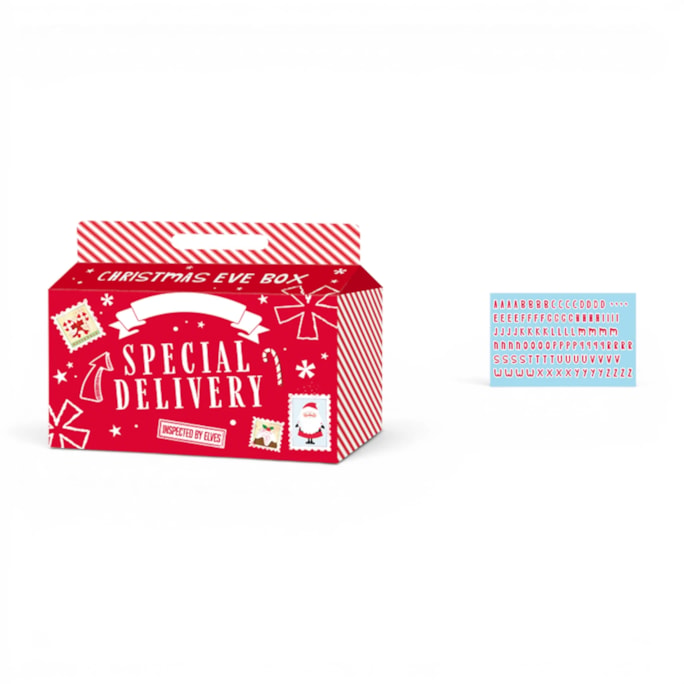 Wholesale Christmas Eve Box with Alphabet Stickers | Wholesale Direct