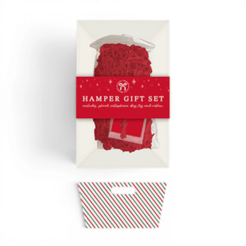 Wholesale Christmas Cardboard Hamper Set 23cm x 18cm | Wholesale Direct