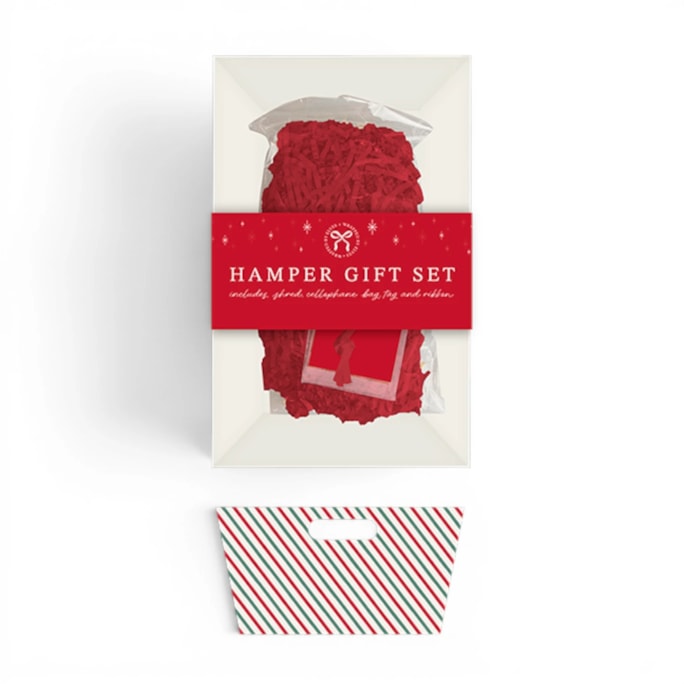 Wholesale Christmas Cardboard Hamper Set 23cm x 18cm | Wholesale Direct