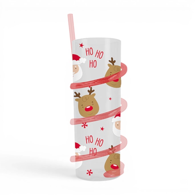 Wholesale Christmas Spiral Straw Tumbler | Wholesale Direct
