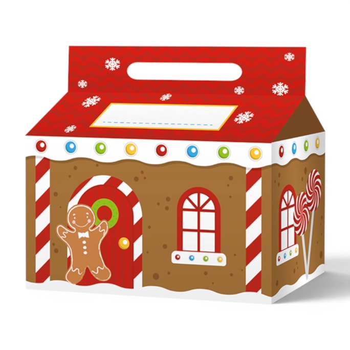 Wholesale Gingerbread House Treat Boxes 3pk | Wholesale Direct