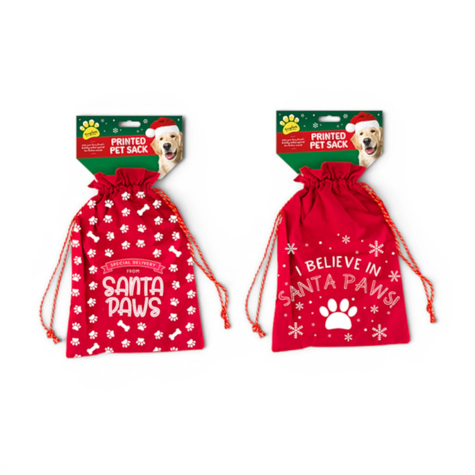Wholesale Printed Pet Christmas Sack | Wholesale Direct