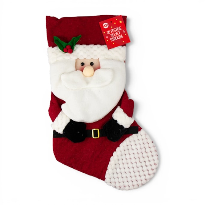 Wholesale 3D Festive Stocking 47cm x 28cm | Wholesale Direct