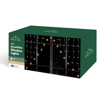 Wholesale LED Battery Operated Snowflake Window Lights 1.8M | Wholesale Direct