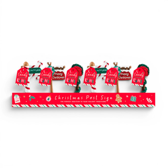Wholesale Festive Christmas Post Sign Ornament CDU | Wholesale Direct