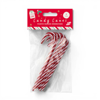 Wholesale Plastic Candy Cane Decorations 15cm - 6pk | Wholesale Direct