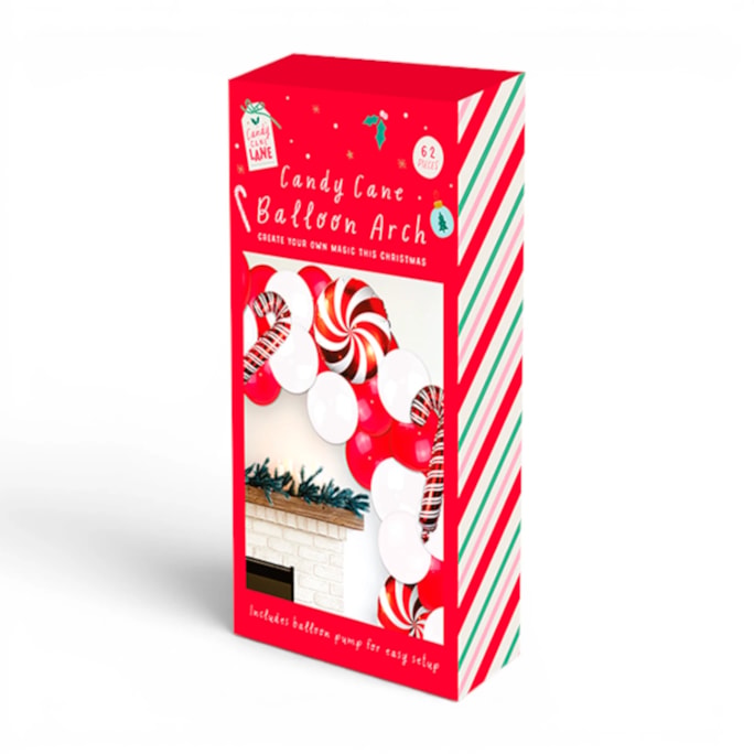 Wholesale Candy Cane Balloon Arch 62pc | Wholesale Direct