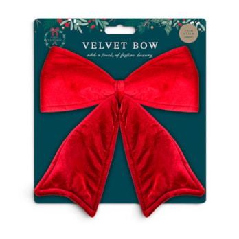 Wholesale Red Velvet Bow Decoration 30x32cm | Wholesale Direct Wholesale Red Velvet Bow Decoration 30x32cm | Wholesale Direct
