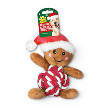 Wholesale Gingerbread Man Rope Plush Dog Toy | Wholesale Direct