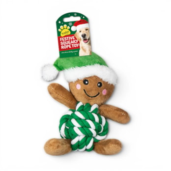 Wholesale Gingerbread Man Rope Plush Dog Toy | Wholesale Direct