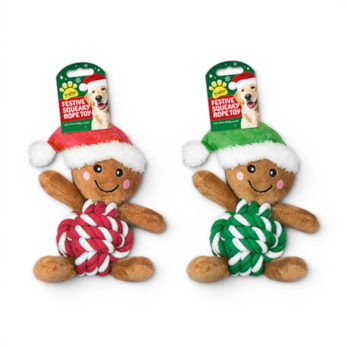 Wholesale Gingerbread Man Rope Plush Dog Toy | Wholesale Direct Wholesale Gingerbread Man Rope Plush Dog Toy | Wholesale Direct
