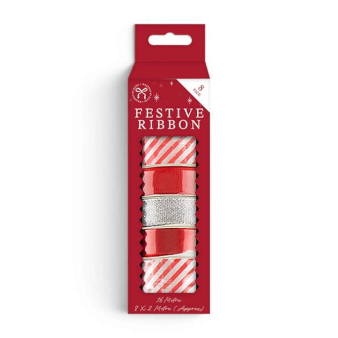 Wholesale Christmas Ribbon - 8 Pack | Wholesale Direct