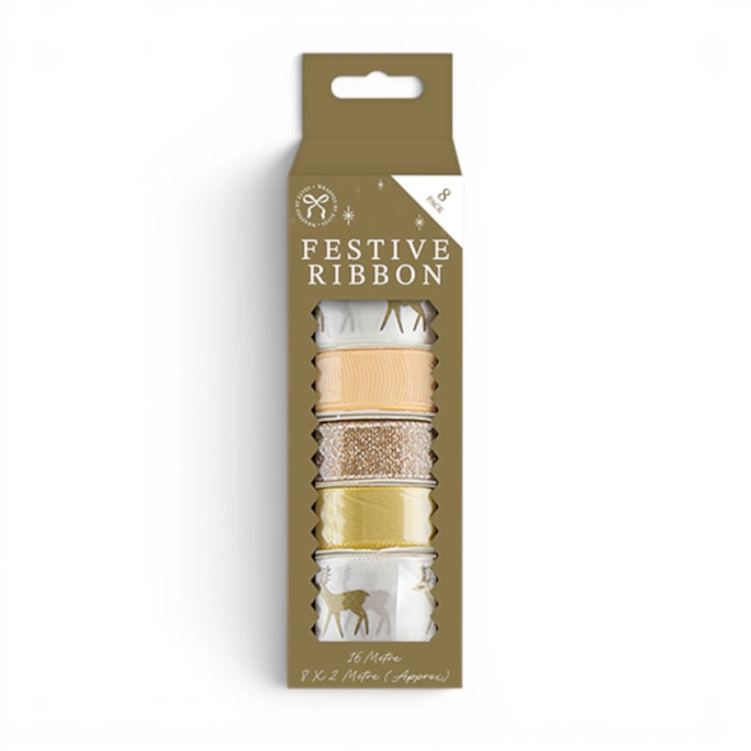 Wholesale Christmas Ribbon - 8 Pack | Wholesale Direct