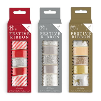 Wholesale Christmas Ribbon - 8 Pack | Wholesale Direct